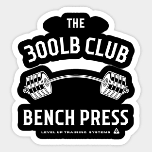 300lb Club Bench Press - Powerlifting Sticker